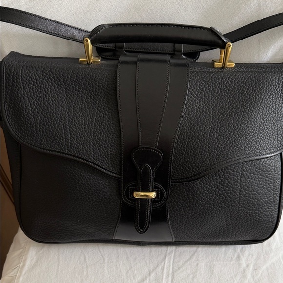 Dooney & Bourke Black Leather Shoulder Bag with Gold Hardware - Picture 16 of 16